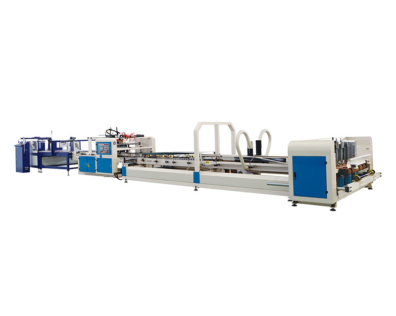 Automatic folder gluer & stitching machine