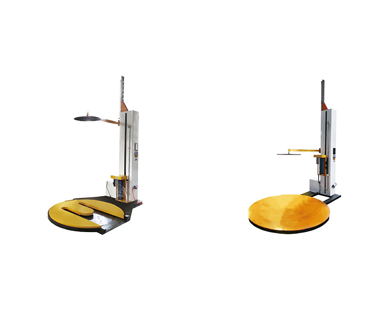 Top type pallet wrapping machine